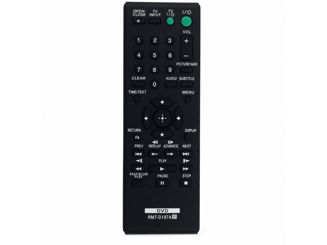 Comando À Distância Para Leitor De Dvd Sony Compatível Com Rmt-d197a_zhd