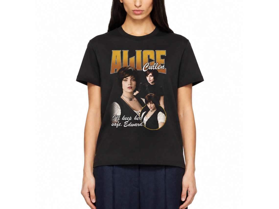 Rockinstone Twilight Movie Alice Ill Keep Her Safe Black Adult T-shirt Size:s