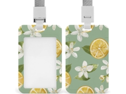 Porta Crachá Em Formato De Fatia Limão, Personalizável E À Prova D Água, Ideal Funcionários De Escritório, Médicos