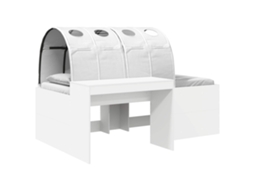 Cama com Túnel 4 Pcs Carvalho Artisian e Branco MAISON EXCLUSIVE