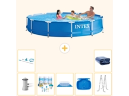 Intex Piscina Com Estrutura Redonda - 366x76 Cm - 8-peças S20485