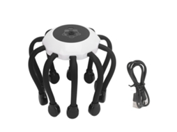 Electric Claw Scalp Scratcher 10 Vibration 5 Modes Cordless Head Massager Black