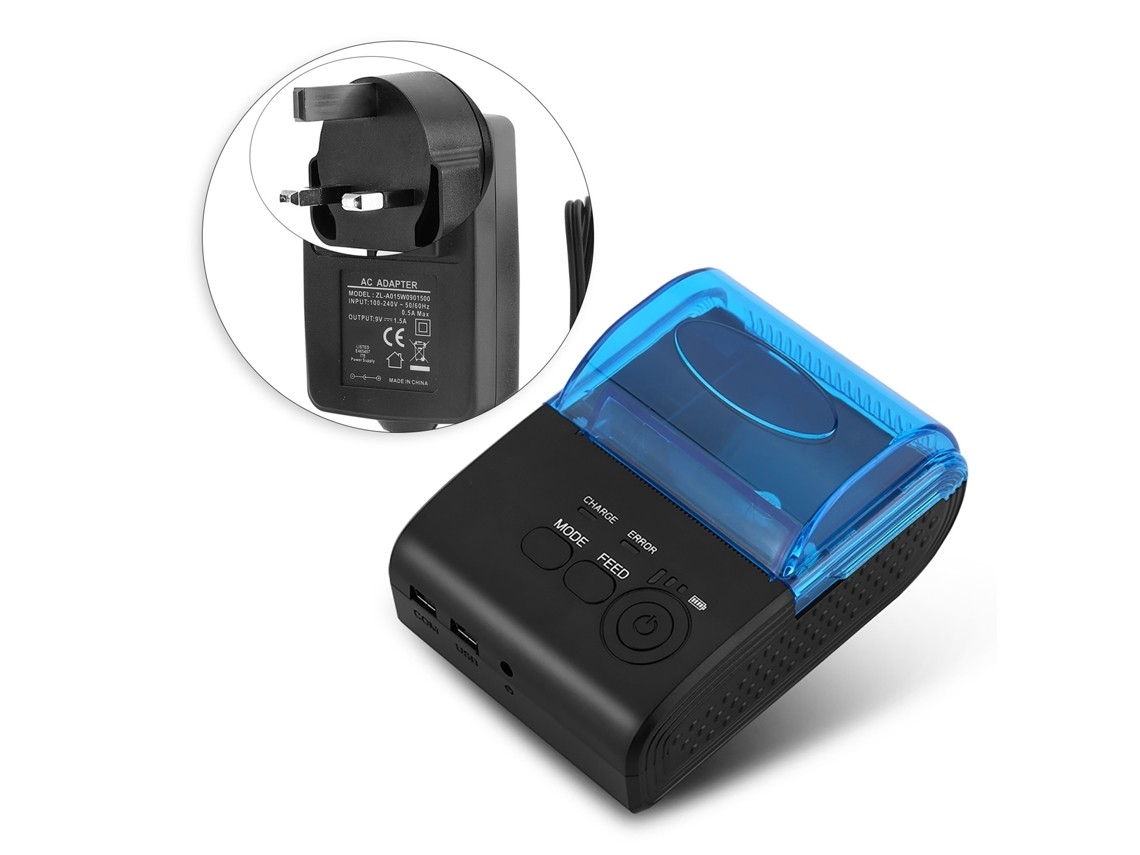 Impressora Térmica De 58 Mm Com Bluetooth 4.0, Função Pos/esc/star Para Android, Cor: Dourada.