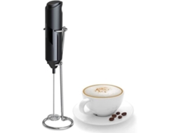 Batedor de Leite Elétrico Portátil com Suporte de Aço Inoxidável Alimentado Por Bateria Mini Liquidificador para Café Frappe 111