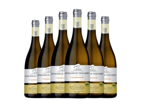Vinho branco DOMAINE DE THOLOMIES Domaine de Tholomies. Tourelle Chardonnay Vin de Pays d'Oc Crianza (0.75 L - 6 Unidades)