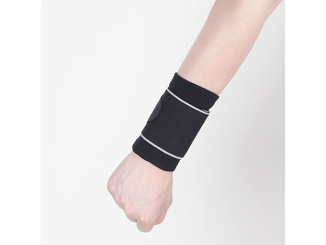 Pulseira Esportiva Pressurizada Bainha Pressurizada Pulseira Esportiva Masculina Pulseira para Pulso Pulseira Protetora de Pulso Preta 4 Peças