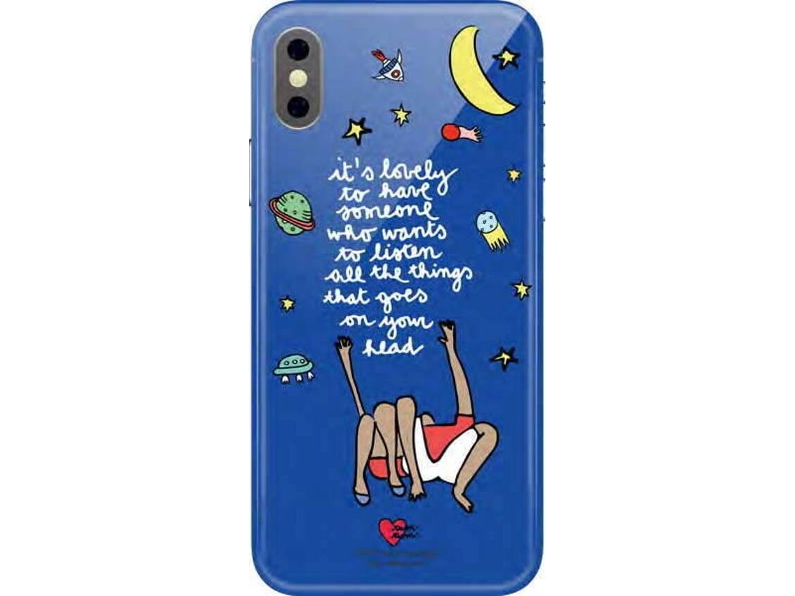Capa iPhone X, XS SILVIA TOSI Lovely Azul