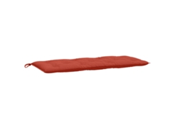Garden Bench Cushion, Garden Bench Cushions Vidaxl Vermelho Tecido (120 X 50 X 7 Cm)