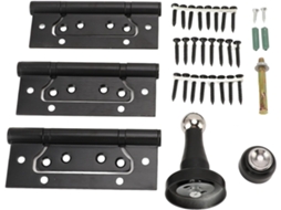 Conjunto De Dobradiças De Metal Para Porta De 5 Polegadas, Silenciosas, Com Rolamento.