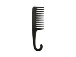 Pente de Dentes Largos para Cabelos Cacheados Cabelos Longos Cabelos Molhados Pente para Desembaraçar Pente para Cabelo Tipo Remo Preto
