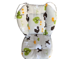 Almofada para Carrinho de Bebé, Cadeira Auto e Cadeira de Papa, Cinzento PANOONA