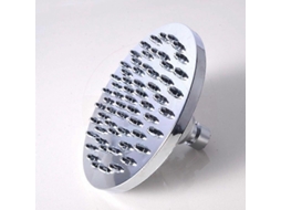 Jarra de Ducha Solar Redonda, 6 Polegadas , Sem Perforar, Superfície Antiderrapante, Junta de Bolas para Girar e Inclinar (15cm)