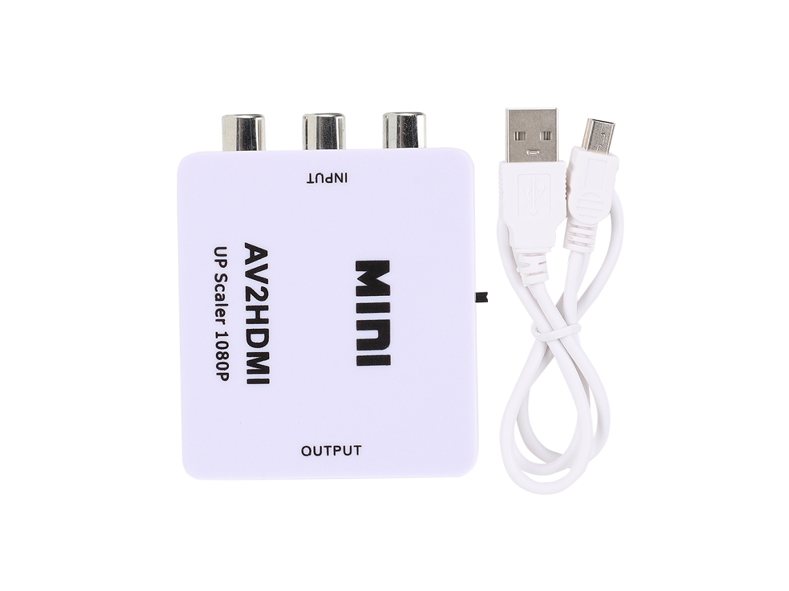 Conversor Av Para Hdmi (1080p, Alimentação Usb)