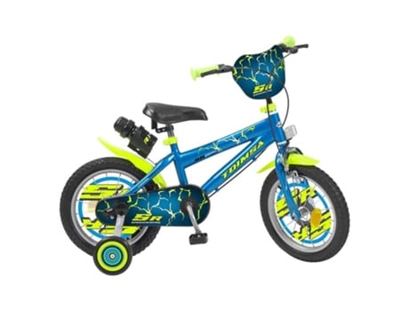 Bicicleta Infantil Rayos 16 Pulgadas Azul Y Amarilla Toimsa 16028 Toimsavolumen