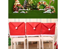 Capa Decorativa Têxtil Proteção Cadeira Natal