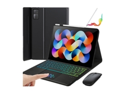 Lurelia Capa Com Teclado Bluetooth Para Ipad 10.9 2022 Com Capa Giratória