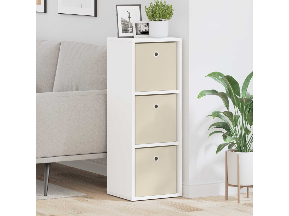 Vidaxl Buffet Com Gaveta Branco 30,5 X 27 X 84,5 Cm