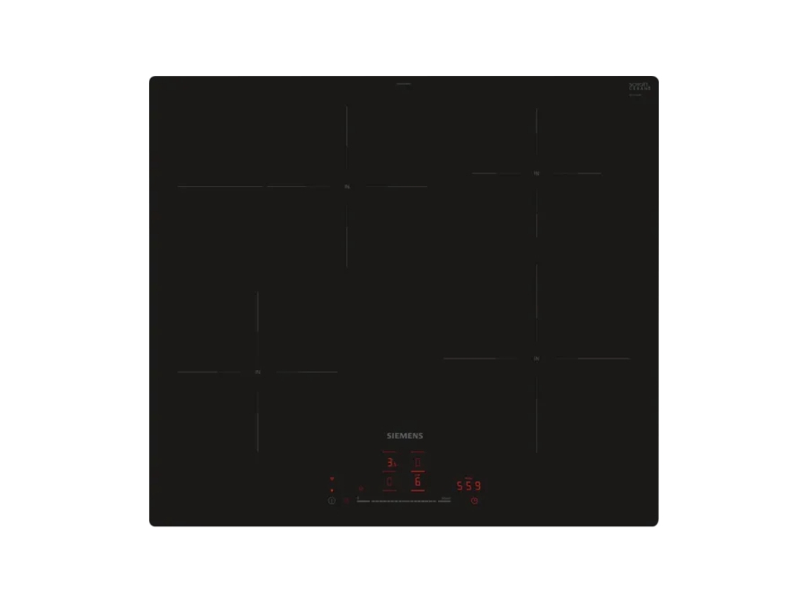 Iq300 Eh601Hfb1E Placa Preto Embutido 60 Cm Placa com Zona de Indução 4 Zonas SIEMENS