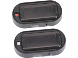 Soimiss Luz Solar Antifurto Para Carro Com Função De Intermitência Automática, Material Plástico Durável, Pacote Com 2 Unidades