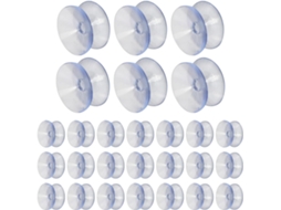 Ventosas De Borracha Antiderrapantes Transparentes Dupla Face Kichvoe 20mm, 50 Unidades, Para Mesas De Vidro, Almofadas