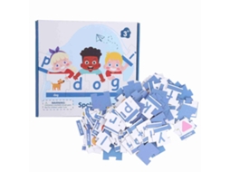 Ats set de Quebra cabeças de Ortografia com Cartões Cognitivos de Animais e Frutas Jogo Educatsivo para Crianças