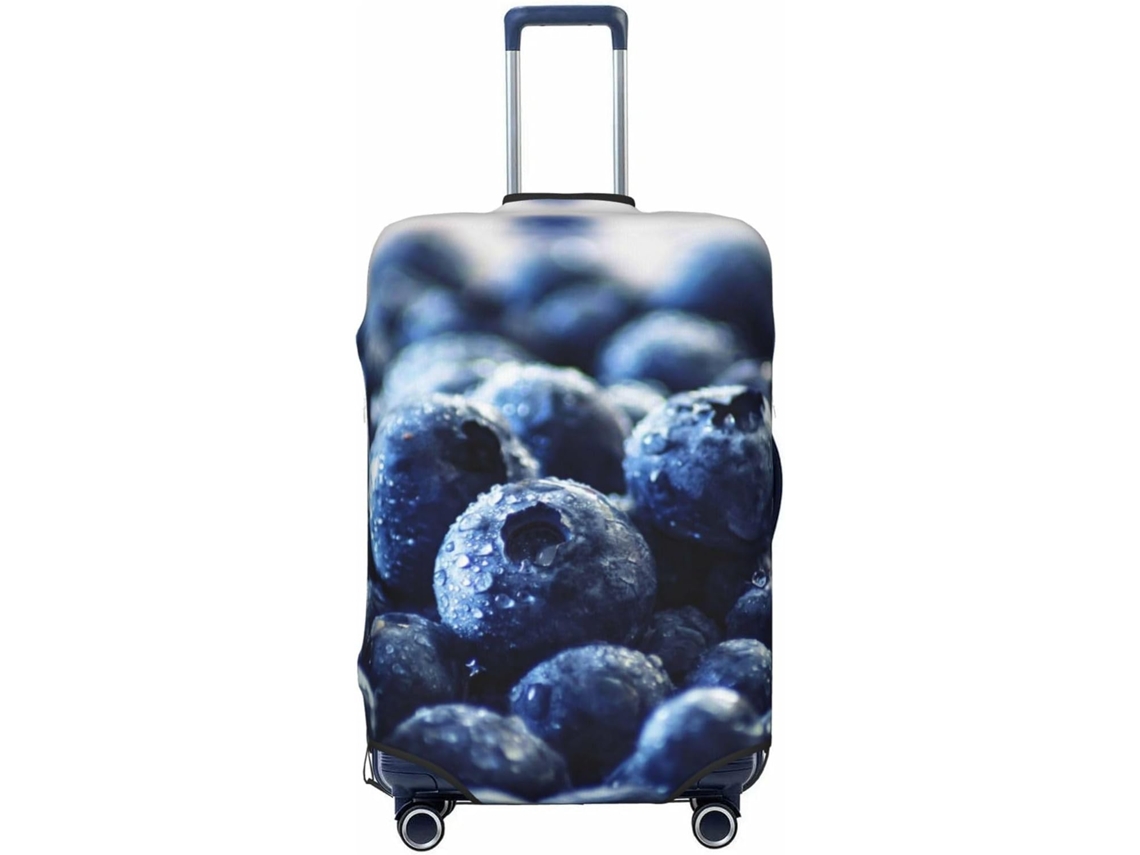 Capa para Mala de Viagem Lavável Blueberry Malas a Polegadas Poliéster