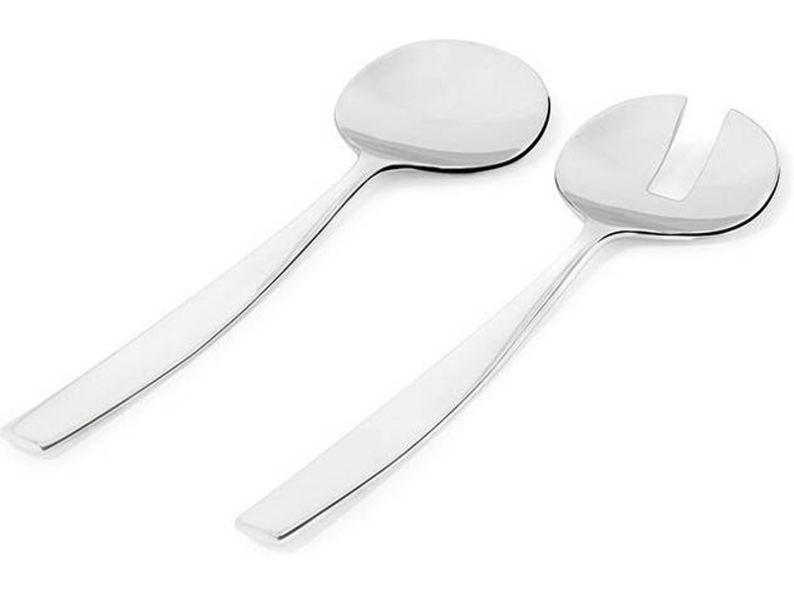 Talheres de Salada ALESSI Dressed (Cinzento - Aço Inoxidável - 28 cm)