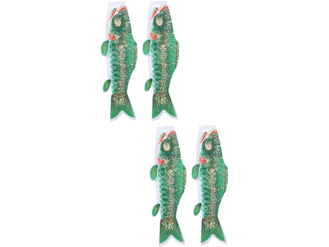 Conjunto De 4 Peças De Birutas Decorativas Com Carpas Koi Para Direcionar O Vento, Ideais Para Uso E Gokoco