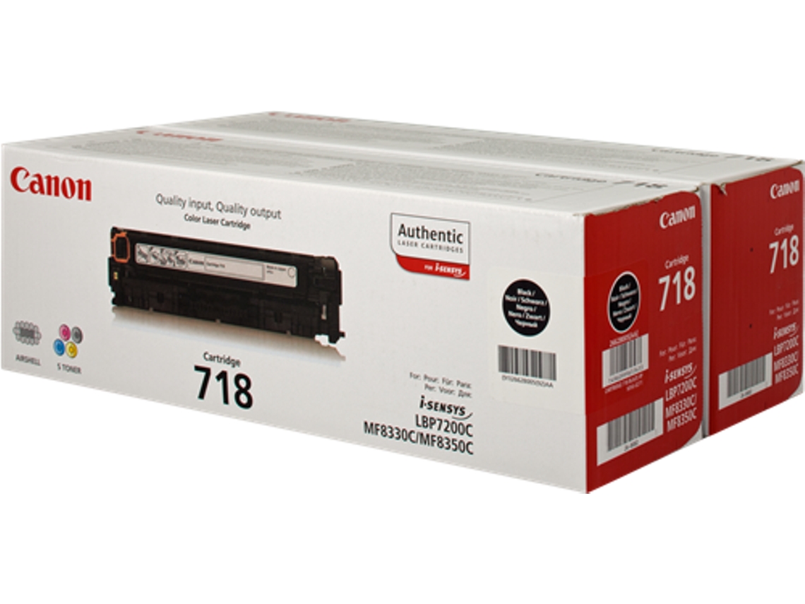 TONER CANON 718 BK VP 2UD