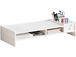 Suporte Genérico Elevado Para Monitor, Prateleira Ergonômica De 2 Níveis- Computador De 10, 9 Cm De Altura