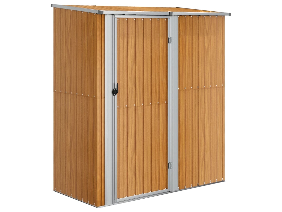 Abrigo Para Bicicletas Vidaxl Marrom Aço (118.5 X 97 X 209.5 Cm)