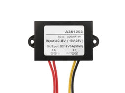 Conversor De Alimentação Ac36v Para Dc12v 3a Plástico