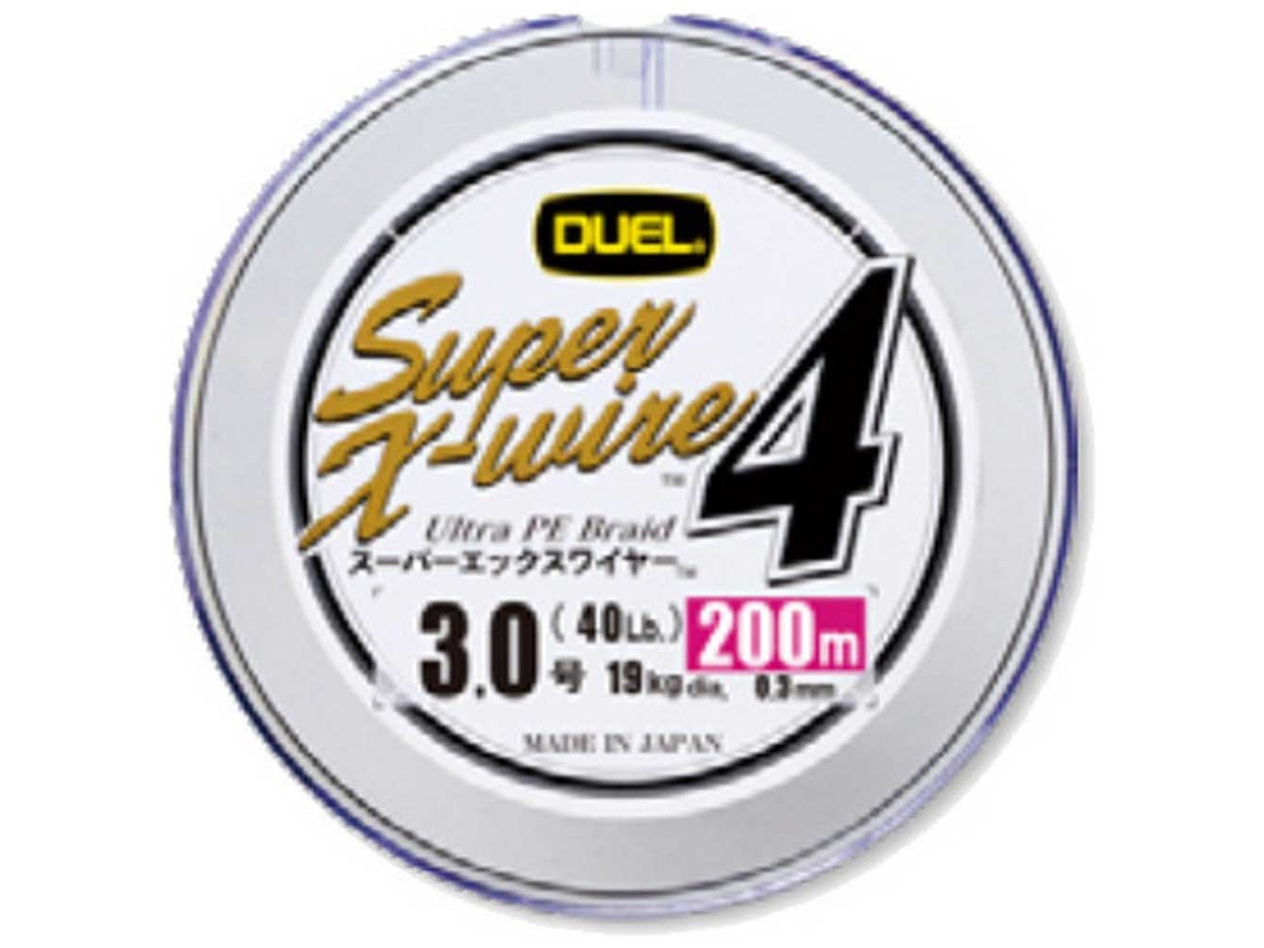 Trançado Super X-Wire 4 200 M Branco 0.150 Mmduel