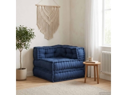 Vidaxl Unidade De Sofá Modular Tecido Índigo 70 X 70 X 56 Cm