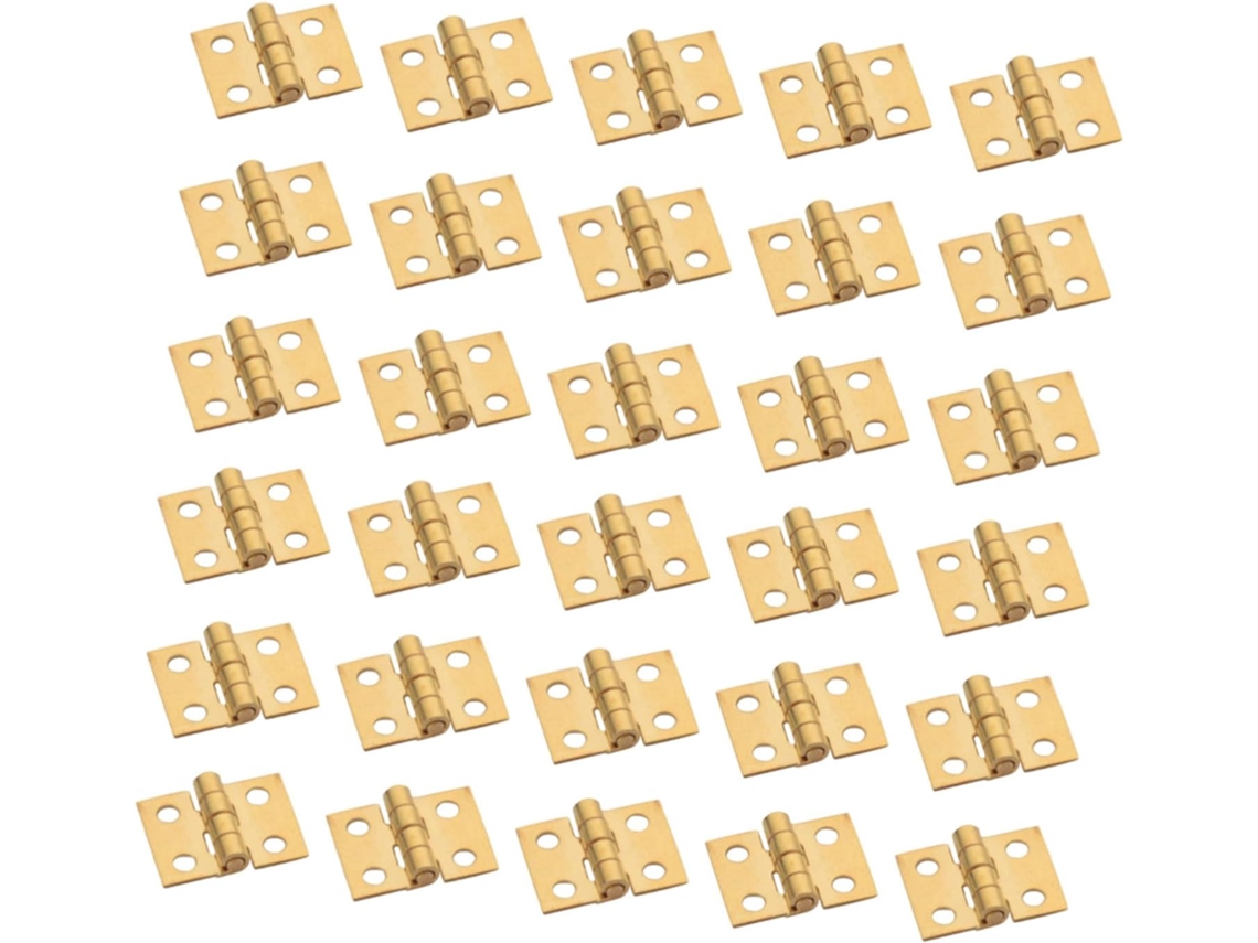 Dobradiças Miniatura Giratórias Clispeed, 30 Peças, Em Cobre, Para Decoração De Caixas Madeira Resistentes À Ferrugem E