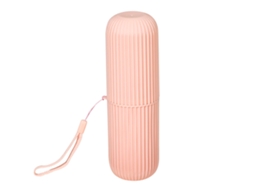 Bolsa de Maquiagem Transparente Rosa com Duas Camadas S/MARCA