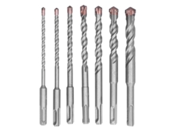 Set De 7 Brocas De Carburo De Cemento Com Mango Redondo De 3/8 Polegada E 160mm Para Concreto E Martelo Elétrico
