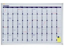 Calendário Anual Da Placa de Planejamento FRANKEN X-Tra!Line 900X600 Mm