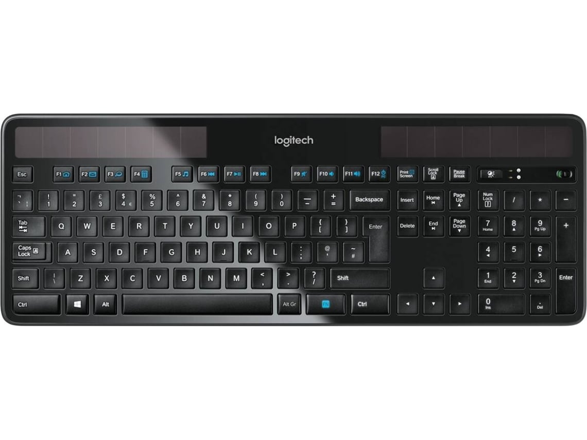Teclado LOGITECH K750 Wireless Layout UK Teclado Num rico