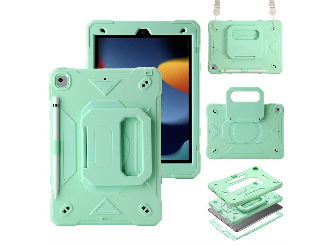 Lurelia Capa Para Ipad (a16) 11.ª Geração 2025 Com Compartimento Para Caneta, Verde-claro, Suporte Integrado