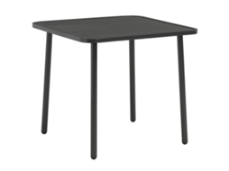 Outdoor Table, Outdoor Tables Vidaxl Cinzeto Metal (80 X 80 X 72 Cm)