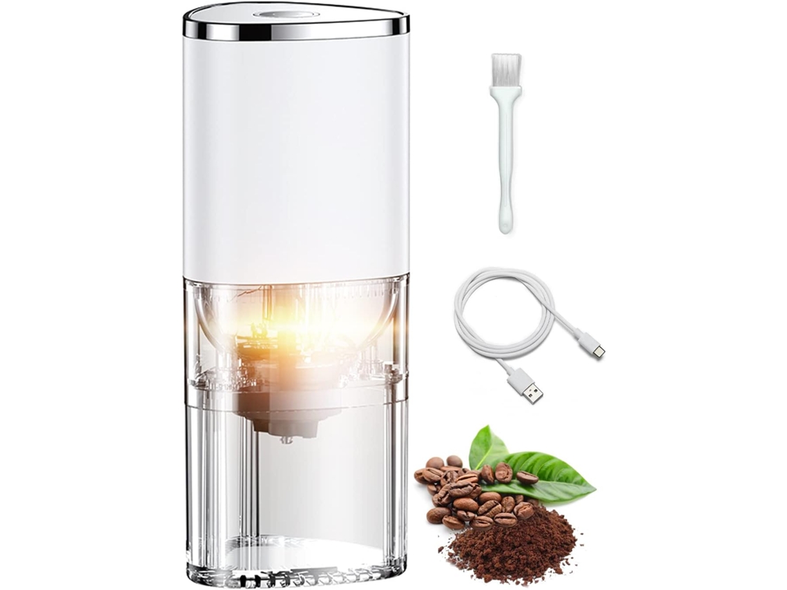 Moedor De Café Elétrico Recarregável Via Usb, Portátil, Para Grãos De Café, Especiarias E Nozes, Ideal Para Cozinha, Casa, Escritório E Viagens