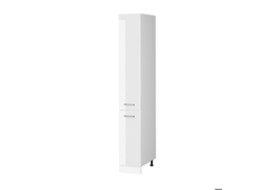 Armário Alto Universal R-line, 30cm Com Portas, Branco Alto Brilho, Branco, Vicco