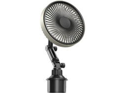 Ventilador Para Porta Copos De Carro Com Base Ajustável Em 360 Graus E Usb Resfriamento Potente Veículos Caminhões