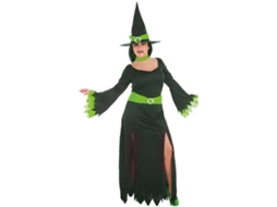 Fato de Mulher TOPDISFARCES Bruxa Verde (Tam: S/M)