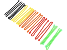 Abraçadeira de Silicone para Cabos com 5 Mm de Diâmetro e Cabo Dobrável de 45 Cm . SFUSHOS (18 Polegadas)