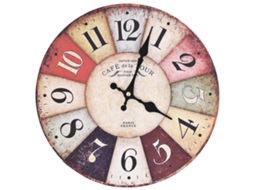 Wall Clock, Wall Clocks Vidaxl Multicolor Mdf (30 Cm)