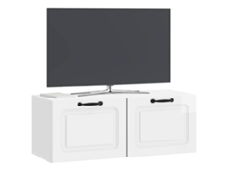 Gabinete de TV MAISON EXCLUSIVE Parede Branco Brilhante 78,5x31x30 Cm