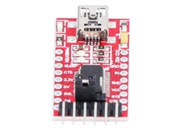 Módulo conversor serial USB para TTL 6 pinos 3.3V/5V com chip FT232RL placa mini