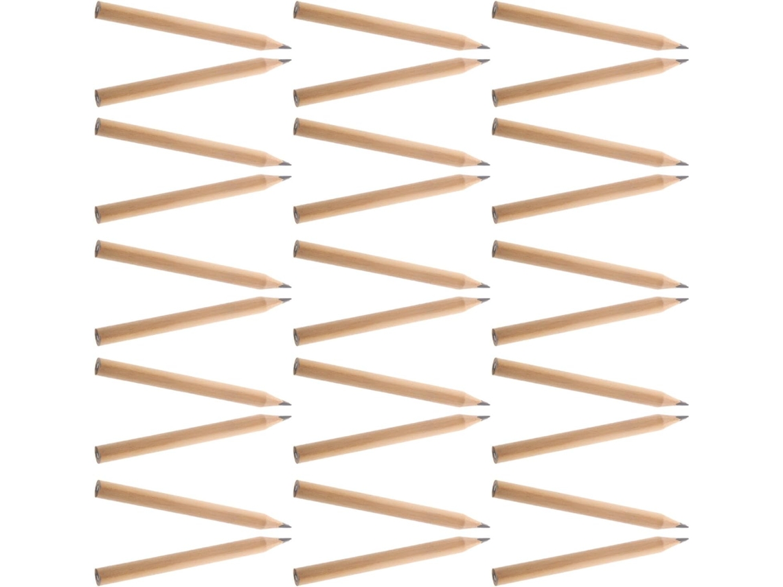 Conjunto de 200 Lápis Madeira Curtos para Escola e Desenho, Ideais Iniciantes, Meninos Meninas. Perfeitos Escr